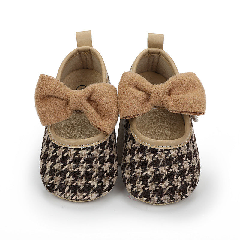 Chaussures Princesses à Semelle en Caoutchouc pour Filles Bébés pour les Premiers Pas