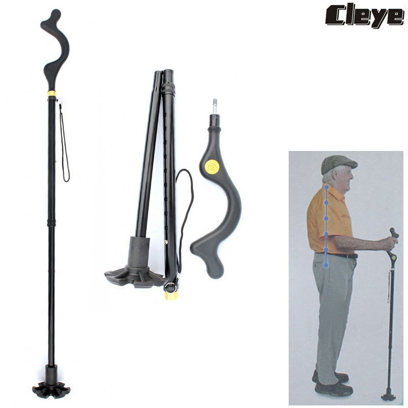 posture cane climbing assist cane multifunctional elderly cane folding cane - Korvel