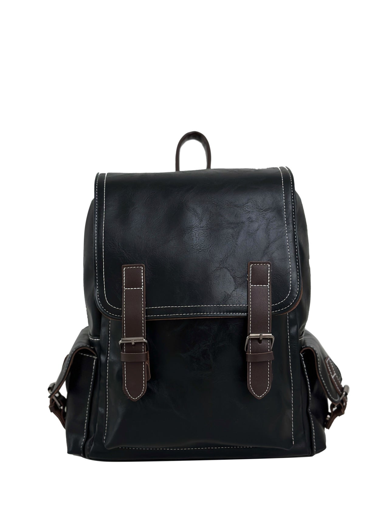 Sac à dos de voyage extérieur rétro en cuir authentique