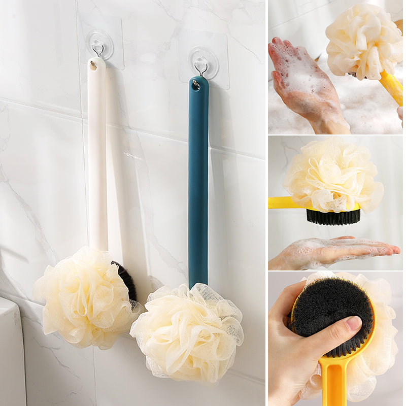 Japanese Style Long Handle Bath Brush with Soft Hair