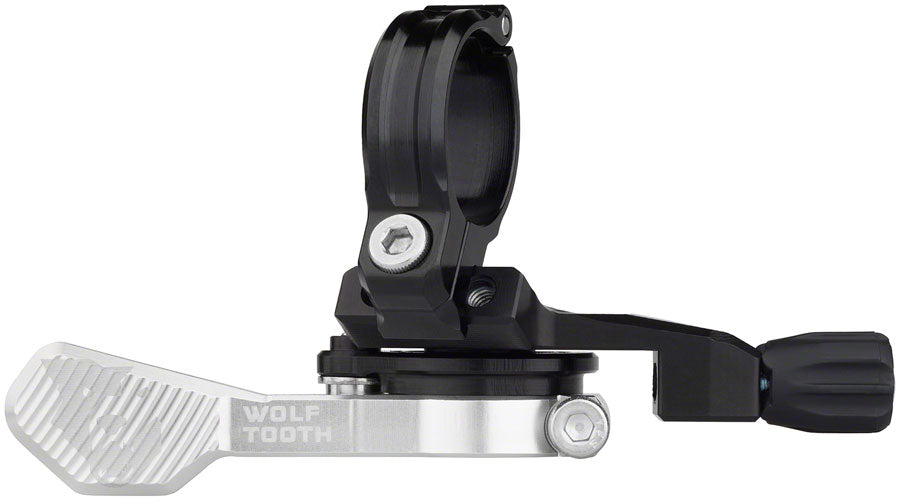 Palanca de Post Dropper Wolf Tooth ReMote Pro - Abrazadera de 22.2mm Plata