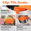 Silicone pasta filter wide mouth drain water filter vegetable and fruit filter clamp pot edge drain block - Korvel