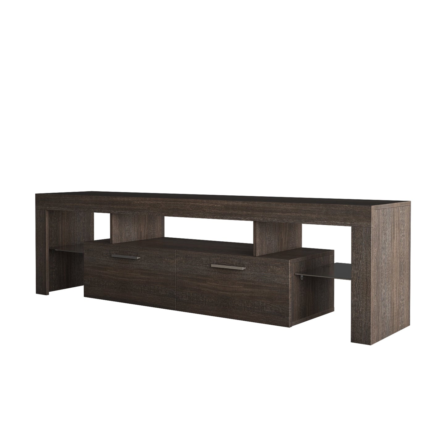 20 minutes quick assembly brown simple modern TV stand - Korvel
