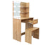 Elegant Bedroom Vanity Set with LED Mirror and Storage