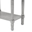 TREXM Narrow Console Desk, Thin Sofa Table with Three Storage Drawers and Living Room Bottom Shelves (Grey Washed) - Korvel
