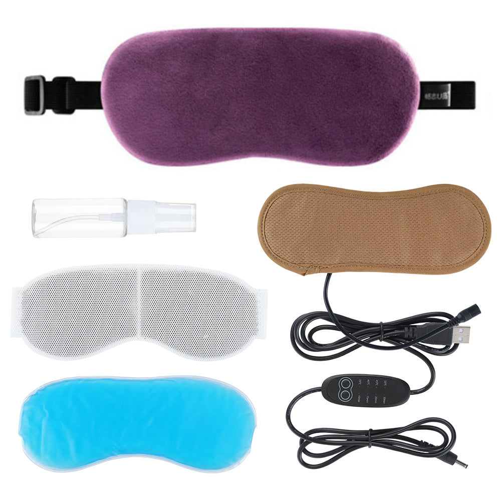 Lavender Steam Hot Compress Eye Mask USB Constant Temperature Cold And Hot Compress Shading Eye Mask - Korvel