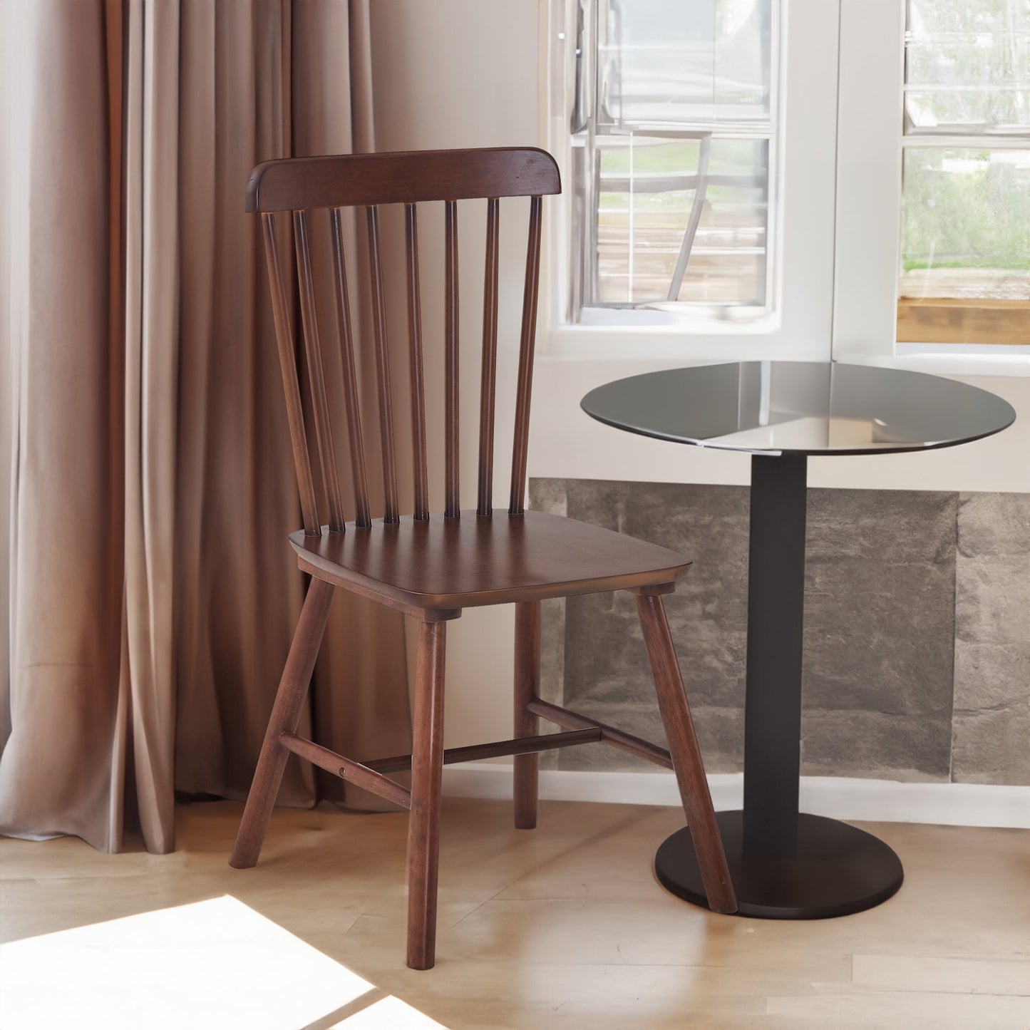 Sillas de Comedor de Nogal Elegantes - Juego de 4