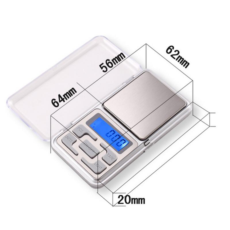 Electronic LCD Display scale Mini Pocket Digital Scale 200g*0.01g Weighing Scale Weight Scales Balance g/oz/ct/tl - Korvel