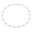 2.34 Carat Genuine Ruby Necklace in .925 Sterling Silver