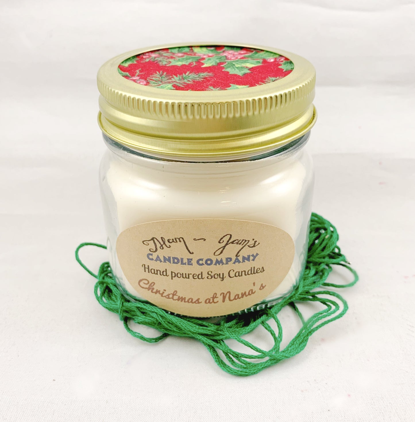 Christmas at Nana’s Soy Candle – Cozy Holiday Scent | Mam Jam’s - Korvel