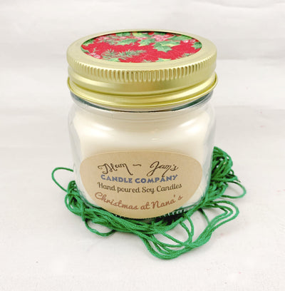 Christmas at Nana’s Soy Candle – Cozy Holiday Scent | Mam Jam’s - Korvel