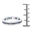 2.00 Carat Genuine Blue Sapphire Sterling Silver Ring
