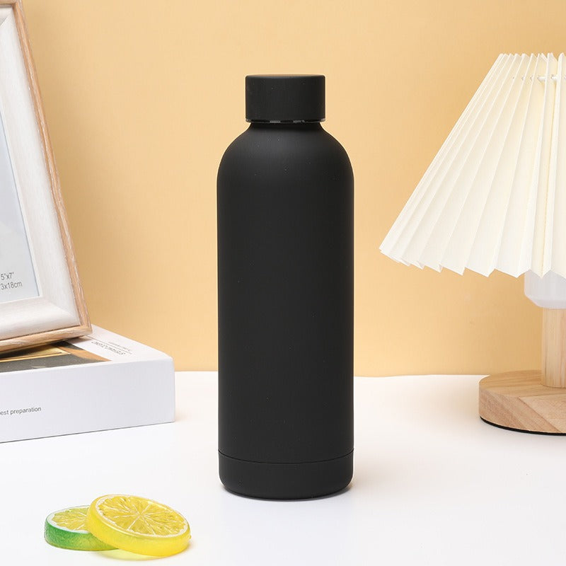 350/500/750ML Double-Wall Stainless Steel Leak-proof Thermal Vacuum Flask Insulated Water Bottle Sports Coffee Straight Body - Korvel