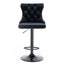 Black,Set of 225-33 Inch,17.7 inch base, Modern Upholstered Bar Stools with Backs Comfortable Tufted for Home Pub and Kitchen - Korvel