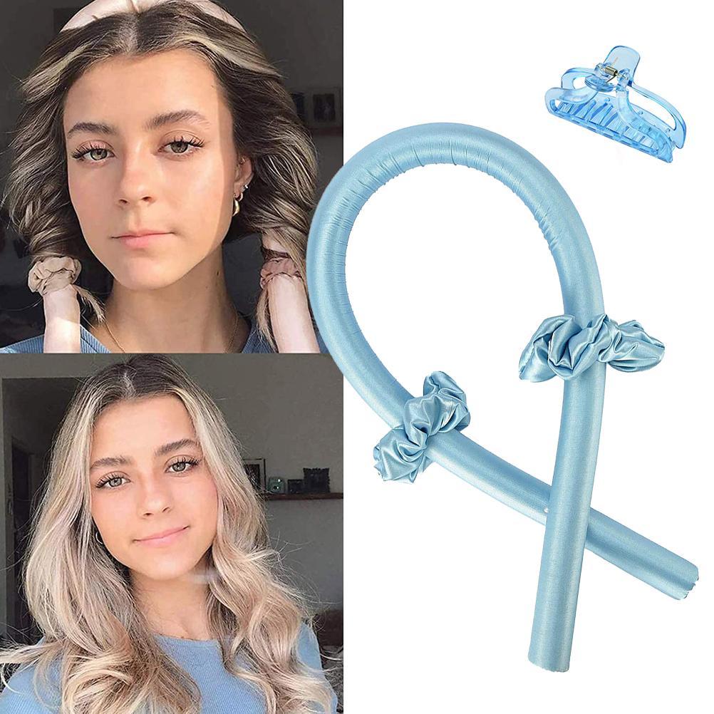 Heatless Curling Rod Headband No Heat Curls Ribbon Hair Rollers Sleeping Soft Headband Hair Curlers DIY Hair Styling Tools - Korvel