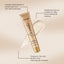 Small Gold Tube Foundation Concealer, Natural Lightweight Skin Concealer Not Easy To Remove Makeup Moisturizing Liquid Foundation - Korvel