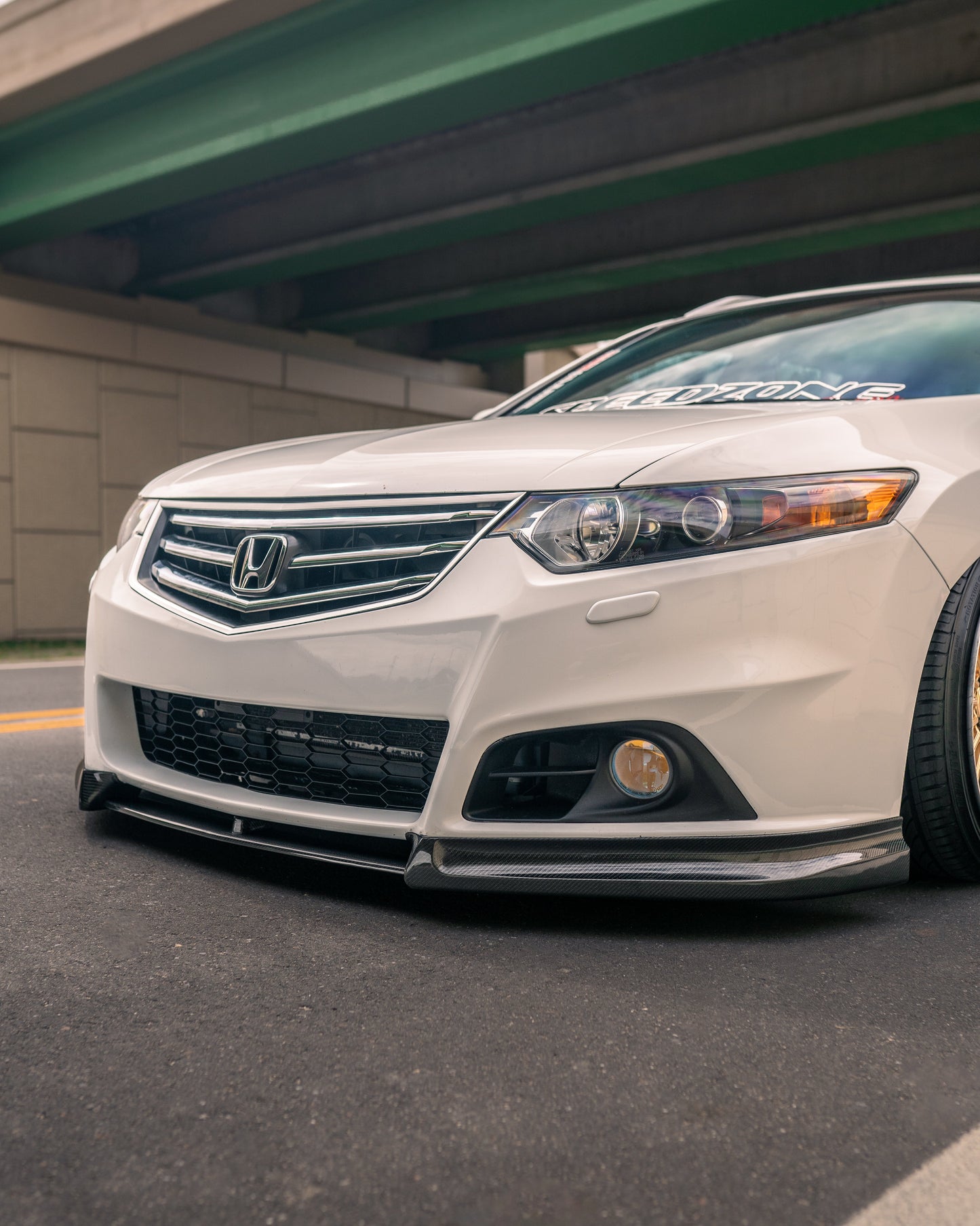 Spdz1 Modulo Carbon Fiber Front Lip for 2009-2014 Acura TSX - Korvel