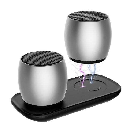 1 Pairs Mini Dual Speaker with Charging Base - Korvel