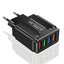 3.1A 4usb Mobile Phone Charger Travel Charger Charging Plug European Regulation Charging Head Charging Plug - Korvel