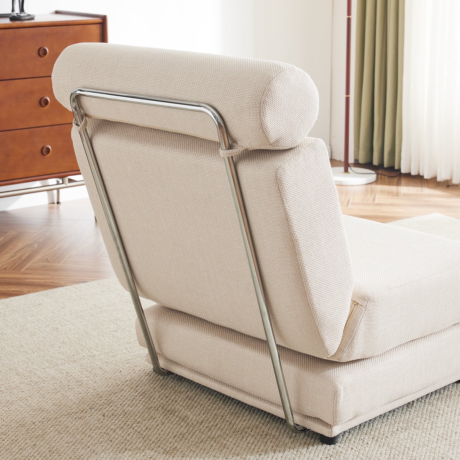 Single Sofa Chair Foldable Single Sofa Bed with Pillow,Portable Foldable Sofa Bed,Leisure Sofa Chair,Easy to Store - Korvel