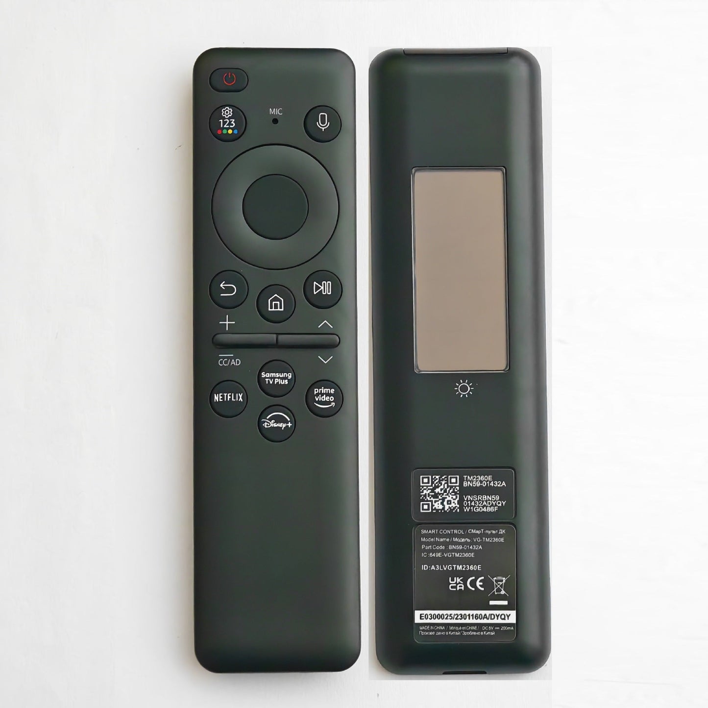 Samsung Solar Bluetooth Voice TV Remote Control BN59-01385A Upgraded Premium Version - Korvel
