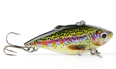 Mmlong 2.5/8.6g Vib Crankbait Lifelike Fishing Lure  Slow Sinking Hard Fish Wobbler Pes - Korvel