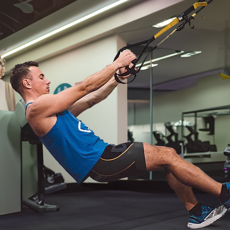 Suspension Training Strap - Adjustable, Wall Mount, Professional (TRX-style) - Korvel