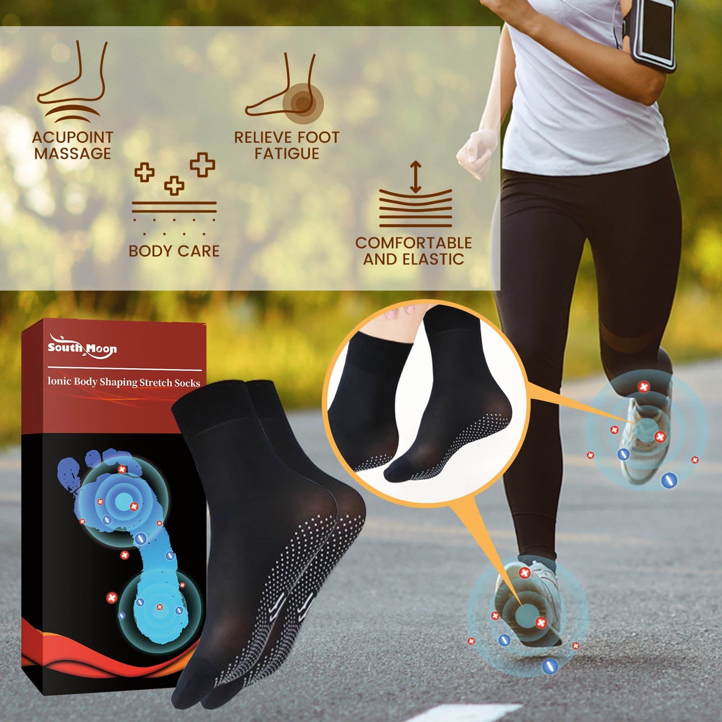 Chaussettes de sport extensibles premium pour un confort en plein air