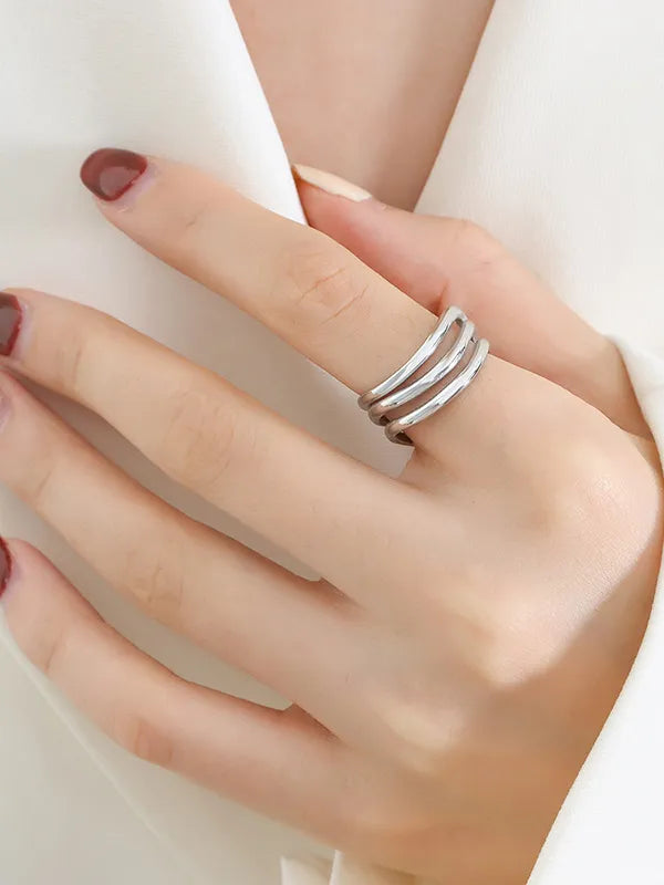 Non fading personalized fashionable light luxury versatile ring accessories for women - Korvel