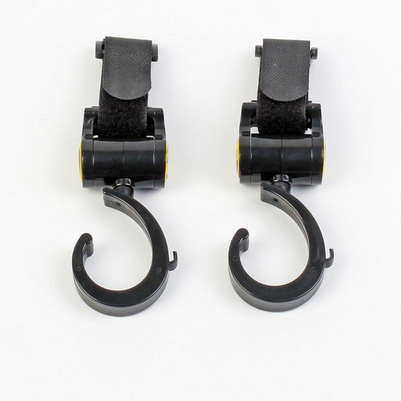 2 PCS/LOT Baby Stroller Accessories Hook Multifunction Baby Stroller Black High Quality Plastic Hook - Korvel