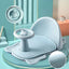Baby shower basin with shower seat foldable bathtub bathtub dedicated shower bench with backrest and anti slip bath pad - Korvel