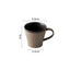 Juego de Taza de Café y Plato de Cerámica Artesanal Gruesa