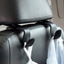 Leather large load-bearing car seat hooks car hooks hidden back multifunctional rear seat interior products - Korvel