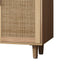 62.20"Elegant and Functional 4-Door Rattan Decorative Storage Cabinet,for Bedroom,Living Room,Office,Easy Assembl - Korvel