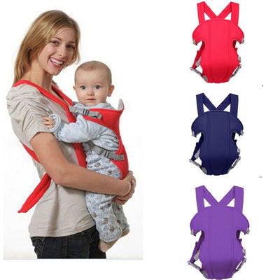 Adjustable Baby Infant Toddler Newborn Safety Carrier 360 Four Position Lap Strap Soft Baby Sling Carriers 2-30M - Korvel