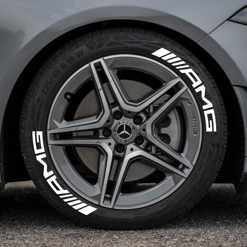 Premium 3D AMG Car Tire Sticker for Stylish Decoration