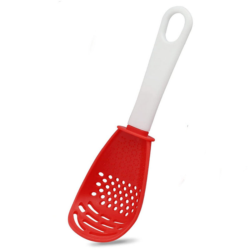 Grinding dish spoon mashing and draining water drain spoon grinding ginger and garlic spoon egg mixer mashed potatoes - Korvel