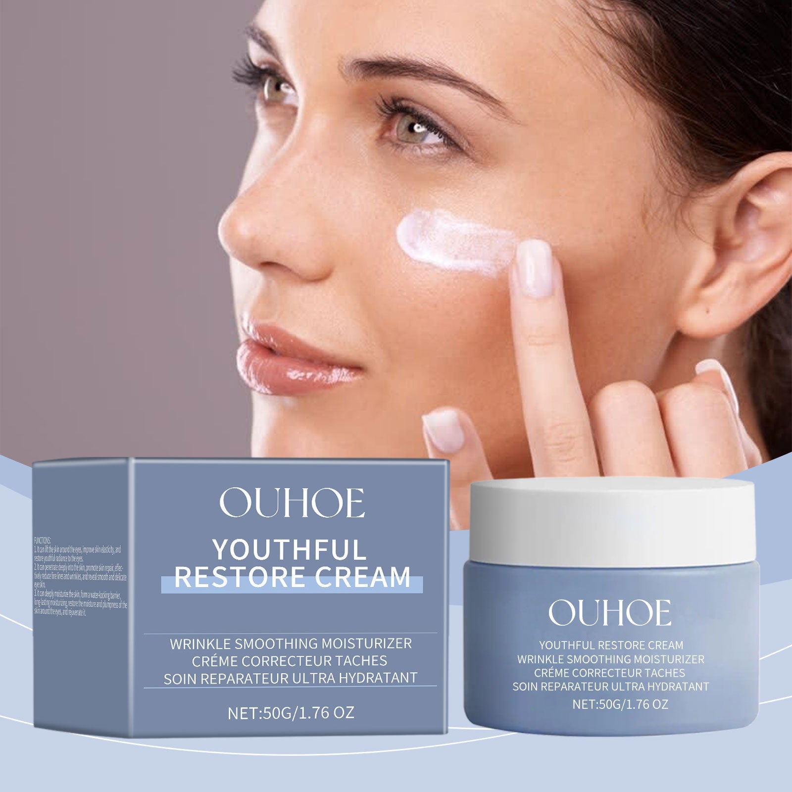 Facial Moisturizer, Hydrating And Moisturizing Facial Skin Firming Hydrating And Brightening Repair Cream - Korvel