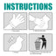 Pet Leave-In Cleaning Gloves Dog Bath Cat Clean Dry Cleaning Gloves Deodorizing Odor Removal - Korvel