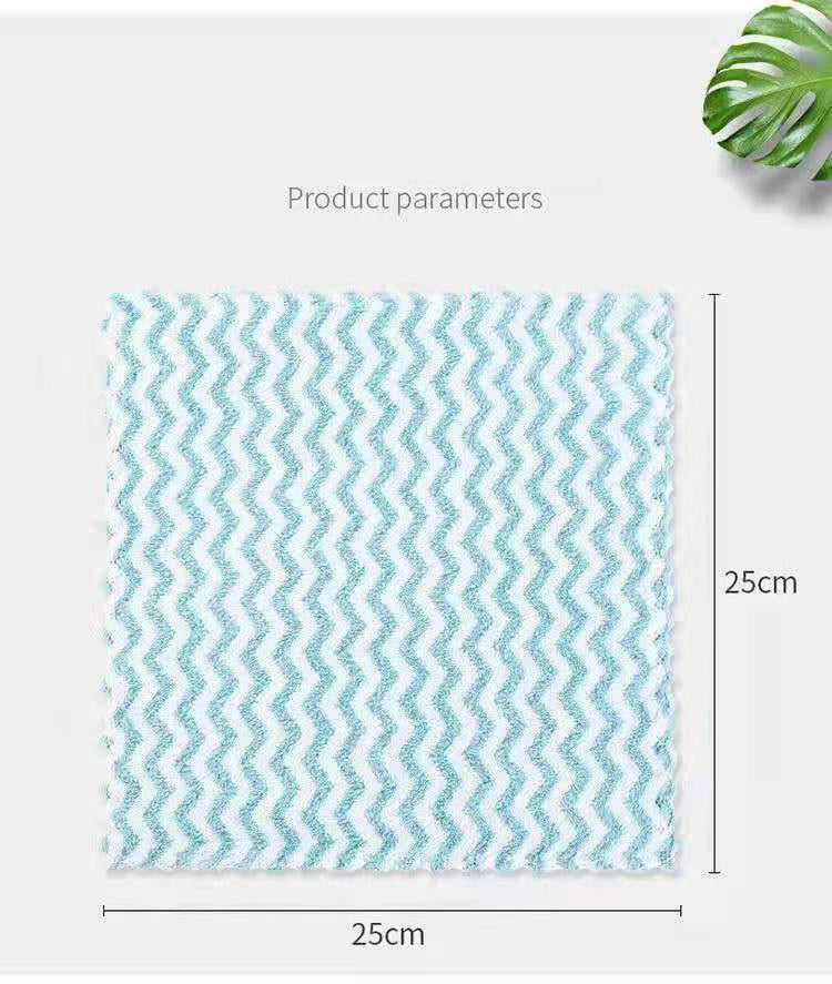 Chiffon de vaisselle absorbant l'eau à double face cationique