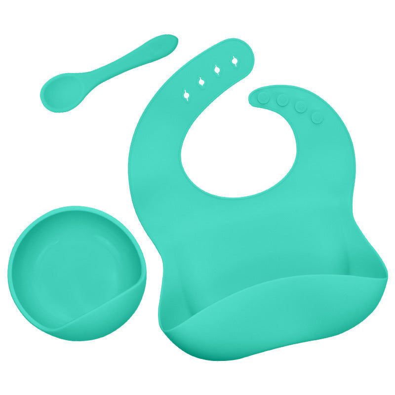 Premium Silicone Baby Feeding Set - 3-Piece Tableware
