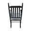 wooden porch rocker chair BLACK - Korvel