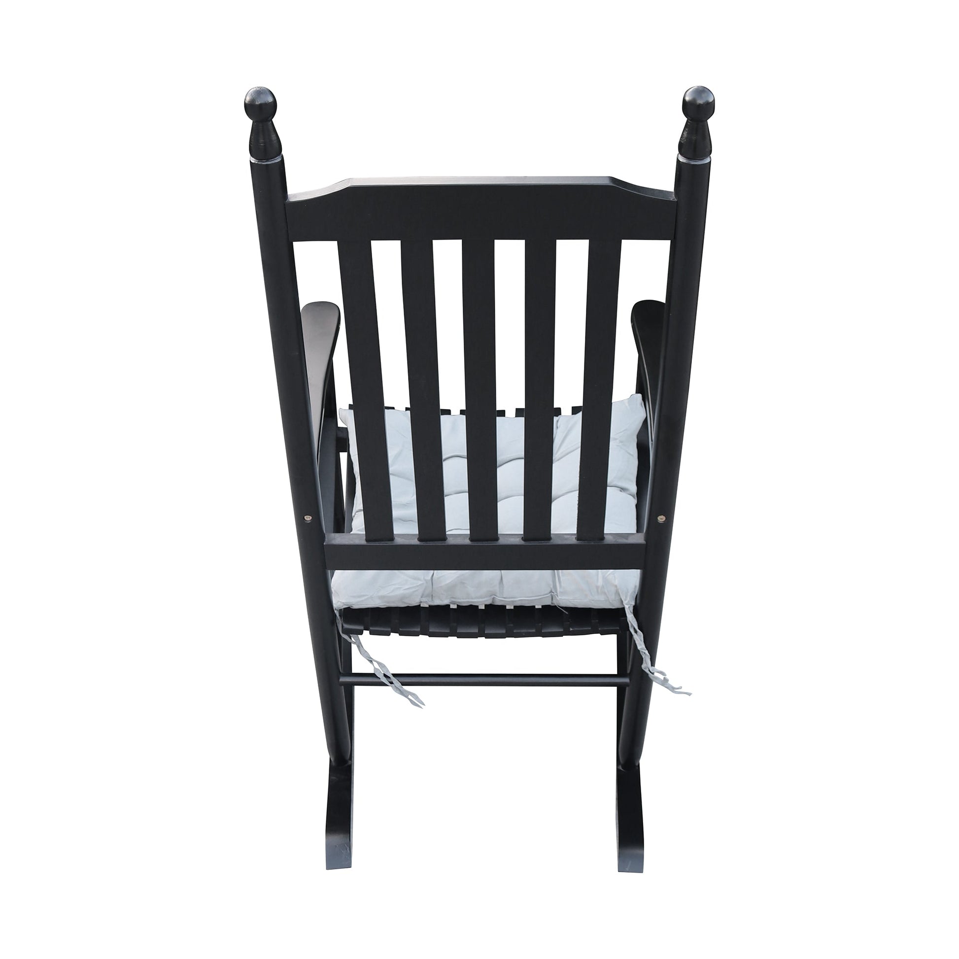 wooden porch rocker chair BLACK - Korvel