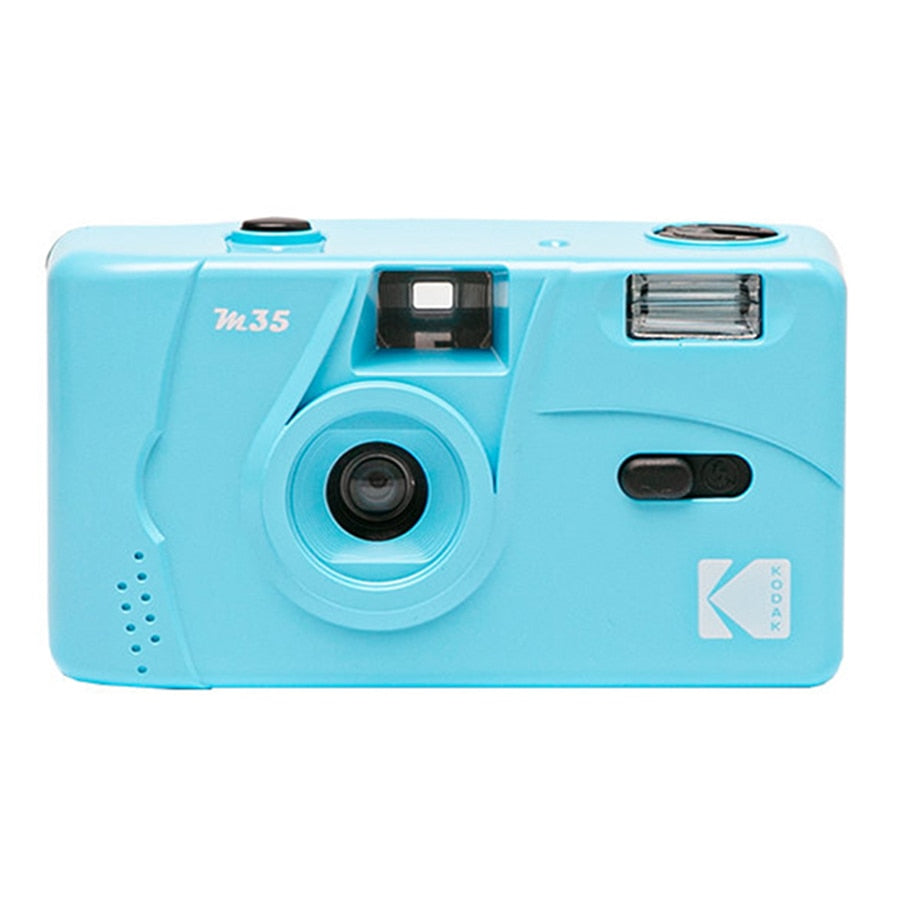 KODAK Vintage Retro M35 / M38 35mm Reusable Film Camera Sky Blue/ Yellow / Mint Green / Pink / Red / Cobalt Blue - Korvel