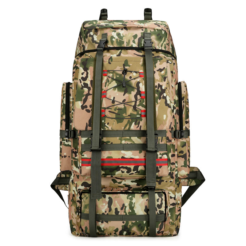 Mochila de Senderismo Camuflada Premium de 130L - Bolsa de Viaje Impermeable