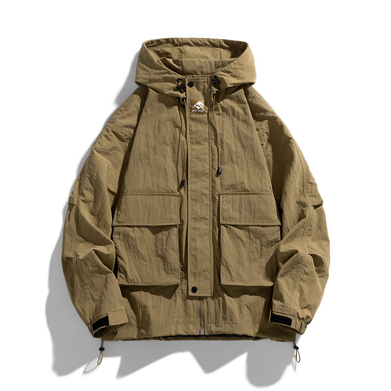 Premium Hooded Windproof Waterproof Jacket for Outdoor Use