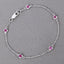 Pulsera de Rubí Genuino de 0.65 Quilates en Plata Esterlina .925