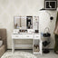 Smart mirror dressing table with drawers and storage cabinets, dressing table with bedroom dressing table, changing room - Korvel