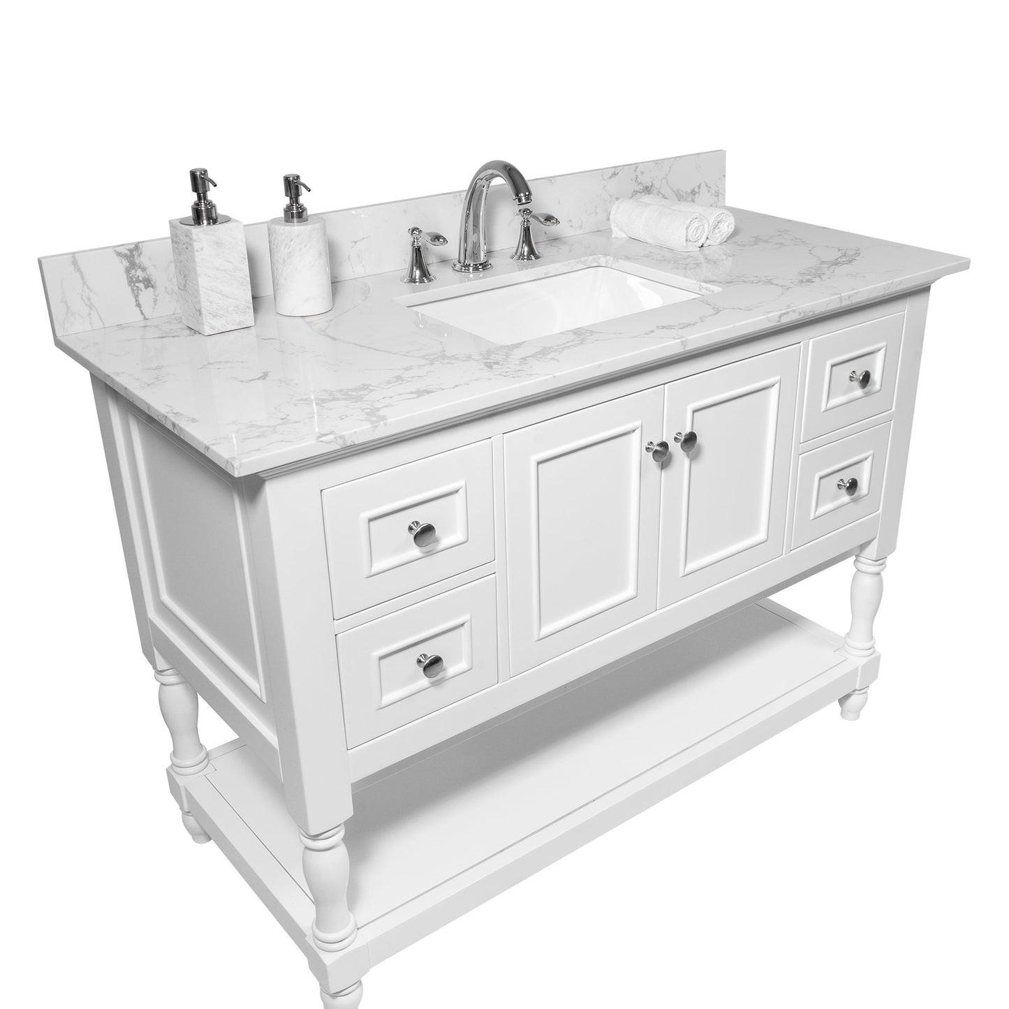 Montary 43x22 Bathroom Vanity Top with Undermount Sink