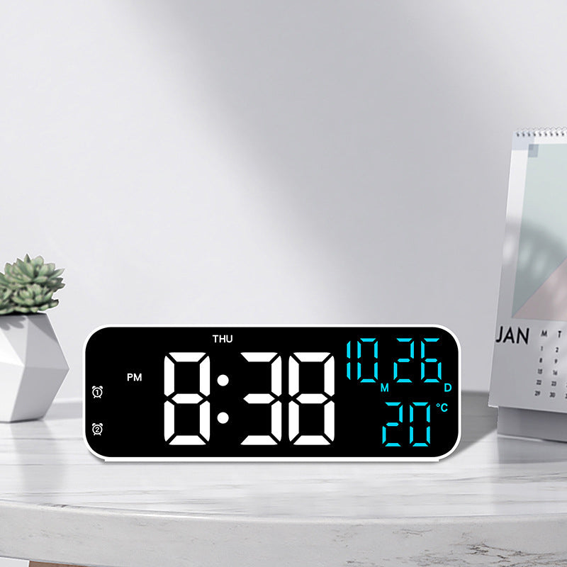 Premium Digital Alarm Clock with Temperature and Voice Control